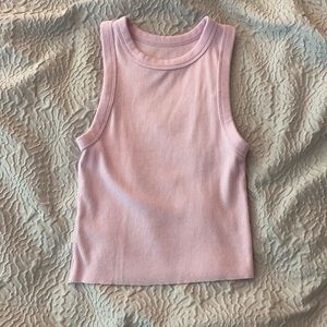 light purple cropped tank